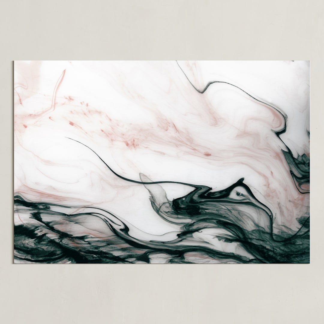 "Ethereal Flow" - Art Print in Ocean Sunset by Melanie Severin - Unframed