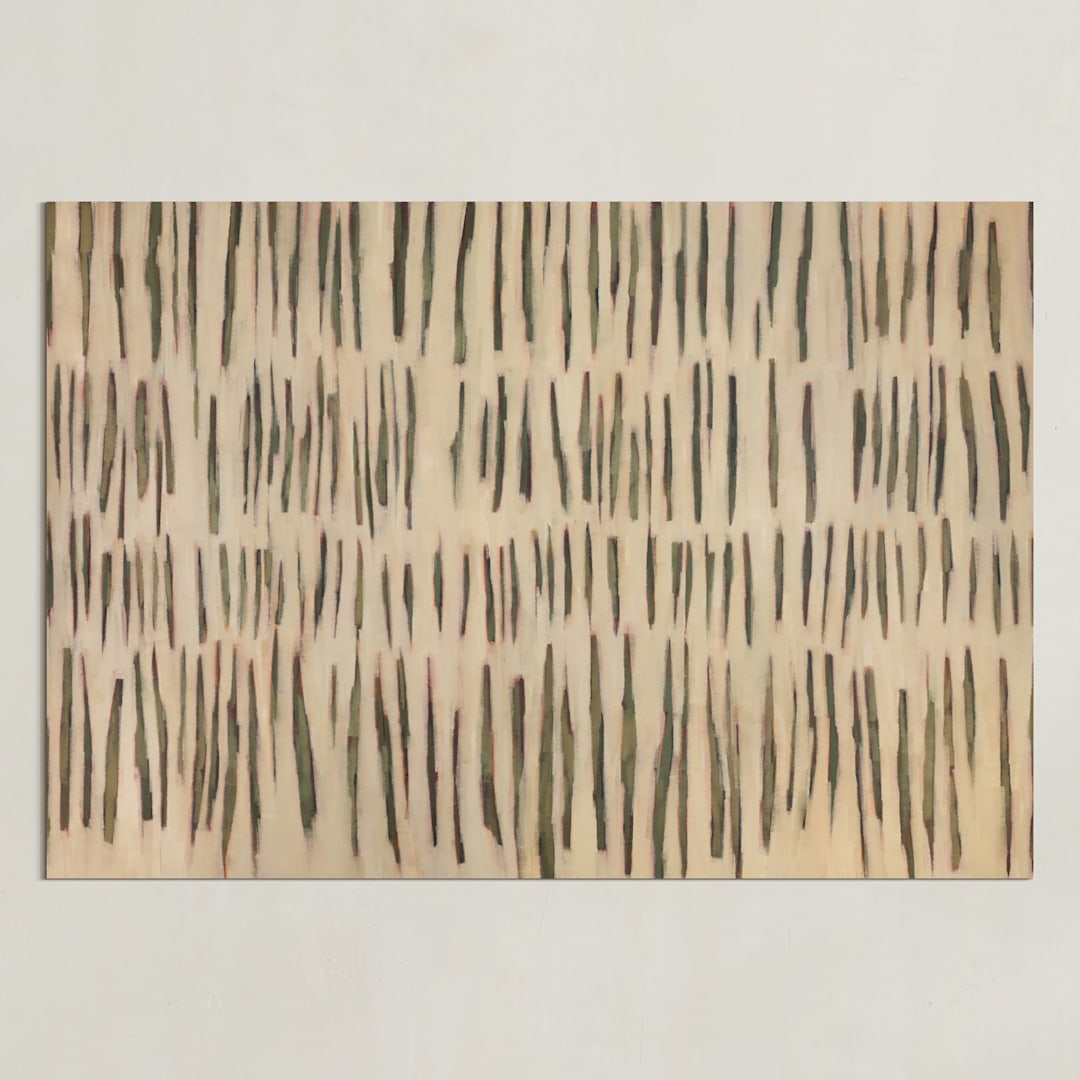 "Naive" - Art Print in Neutral Mossy Green by Ashley Armistead - Unframed
