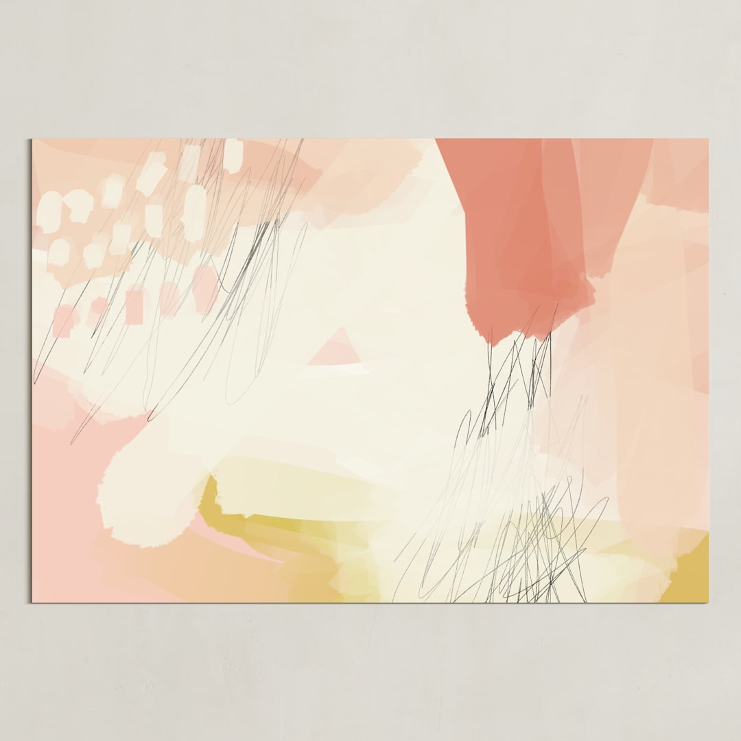 "seventy-five II" - Art Print in Bubble Gum by Morgan Kendall - Unframed