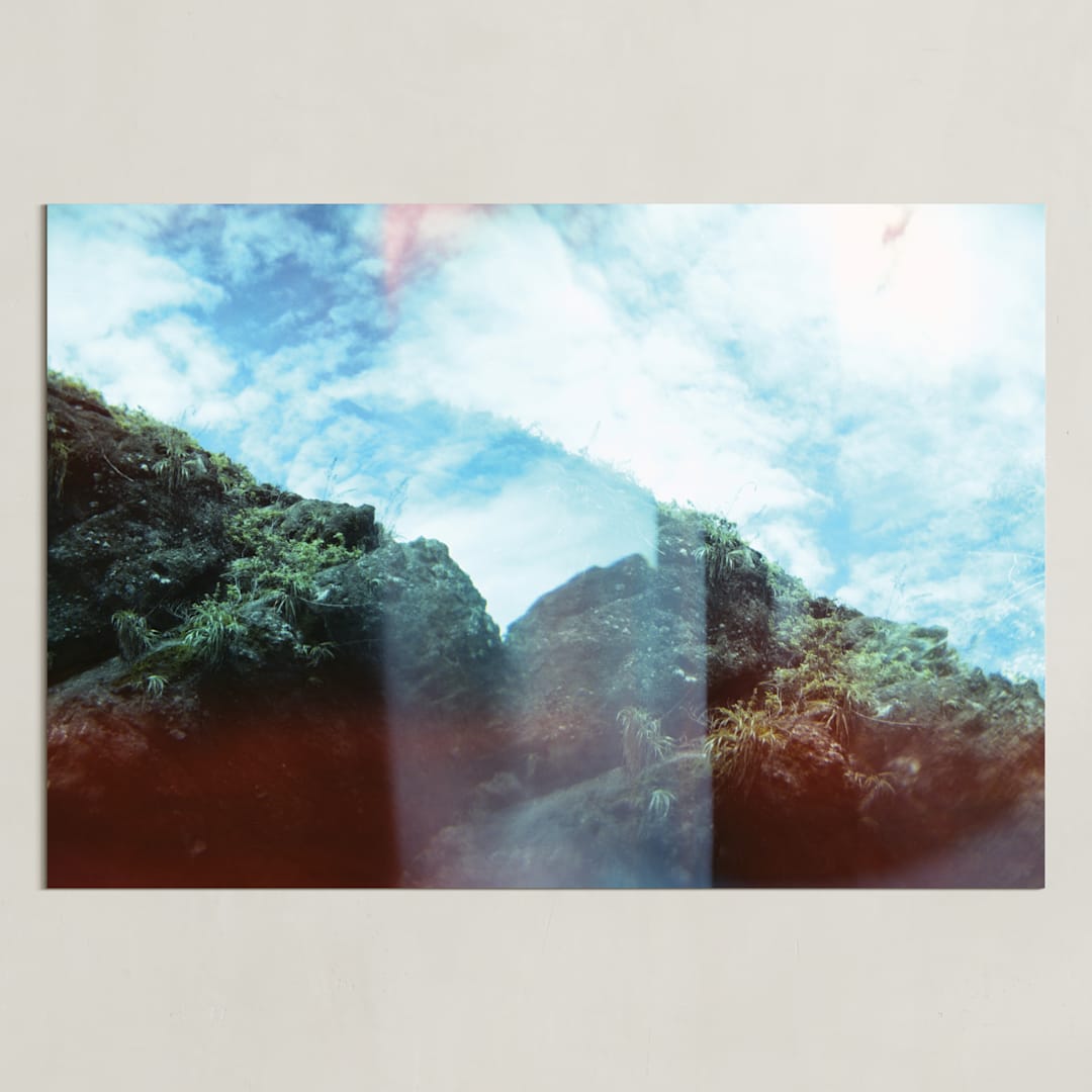 "Manuel Antonio Rocks" - Art Print in forest green by Meghan Quinn - Unframed