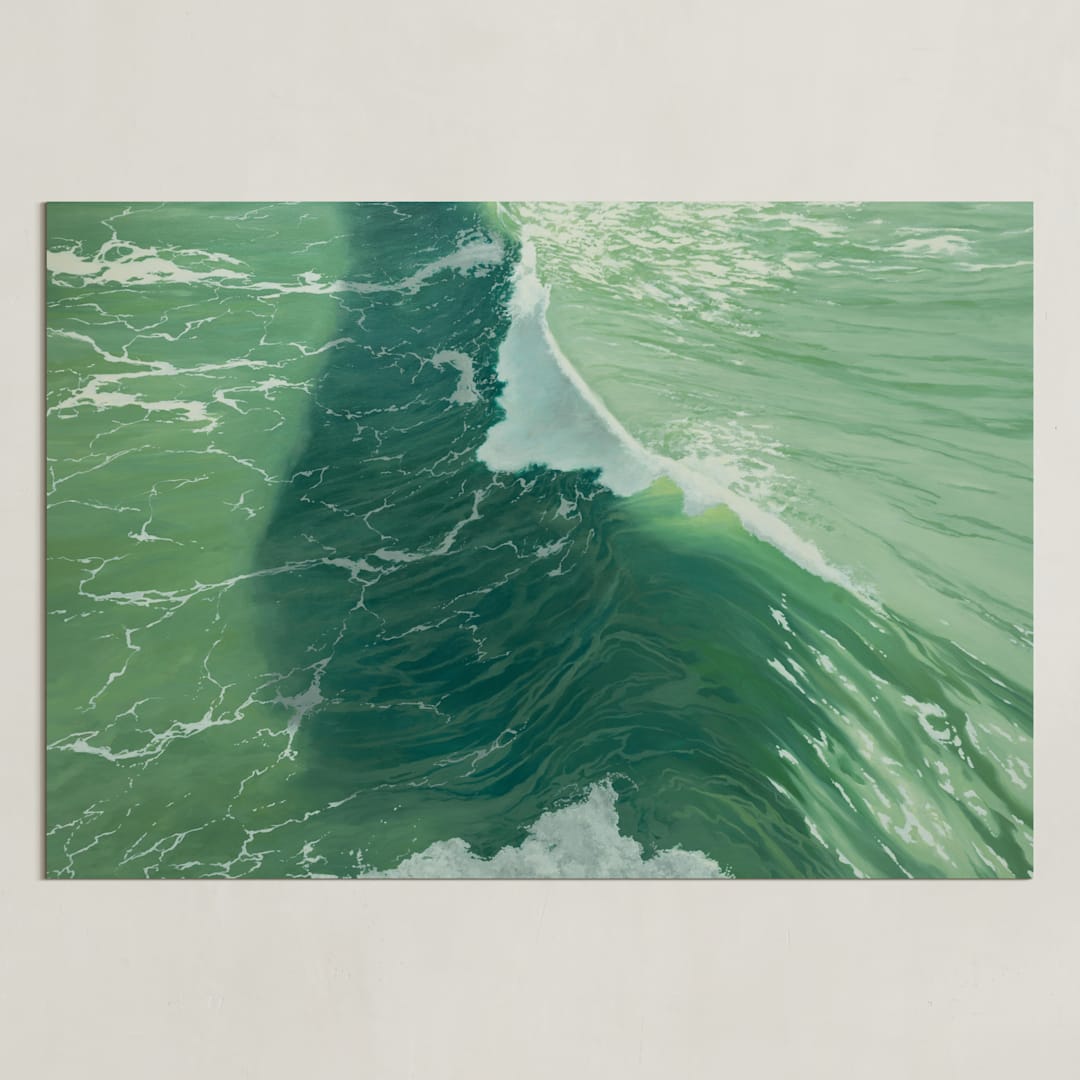 "Salinity Now" - Art Print in sea green by Denny Holland - Unframed