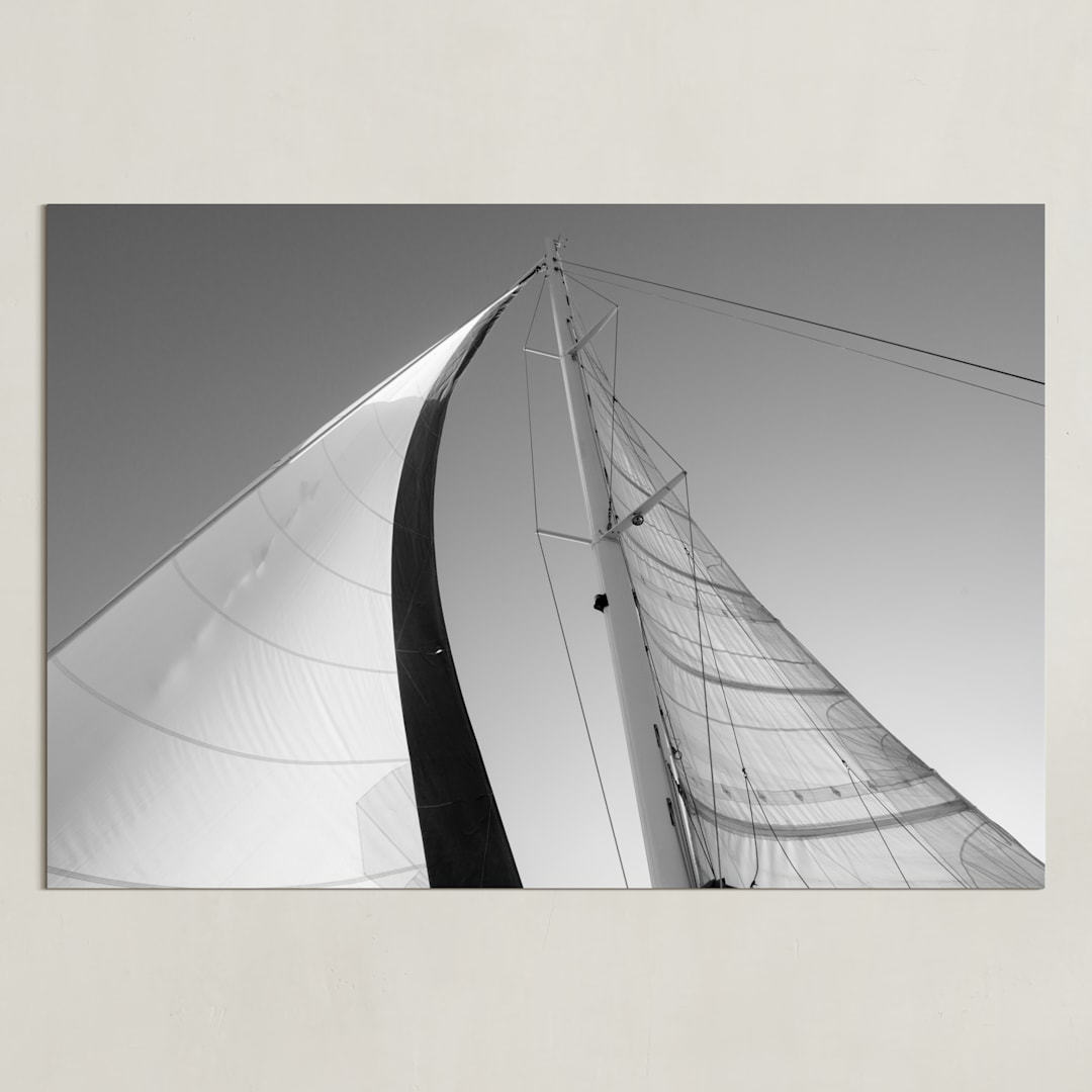 "Sail with Me" - Art Print in Metal by Crystal Lynn Collins - Unframed