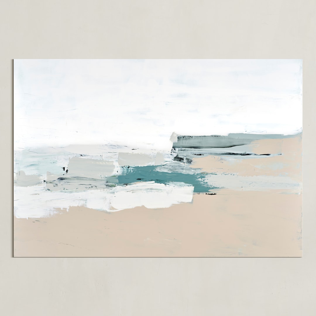 "Whitecaps" - Art Print in Cream by Caryn Owen - Unframed