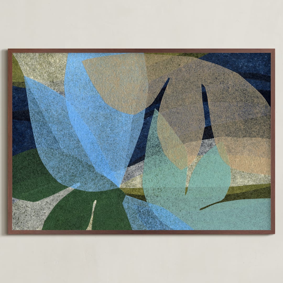 "Take Me With You" - Art Print in Woodsy by Carrie Moradi - Framed