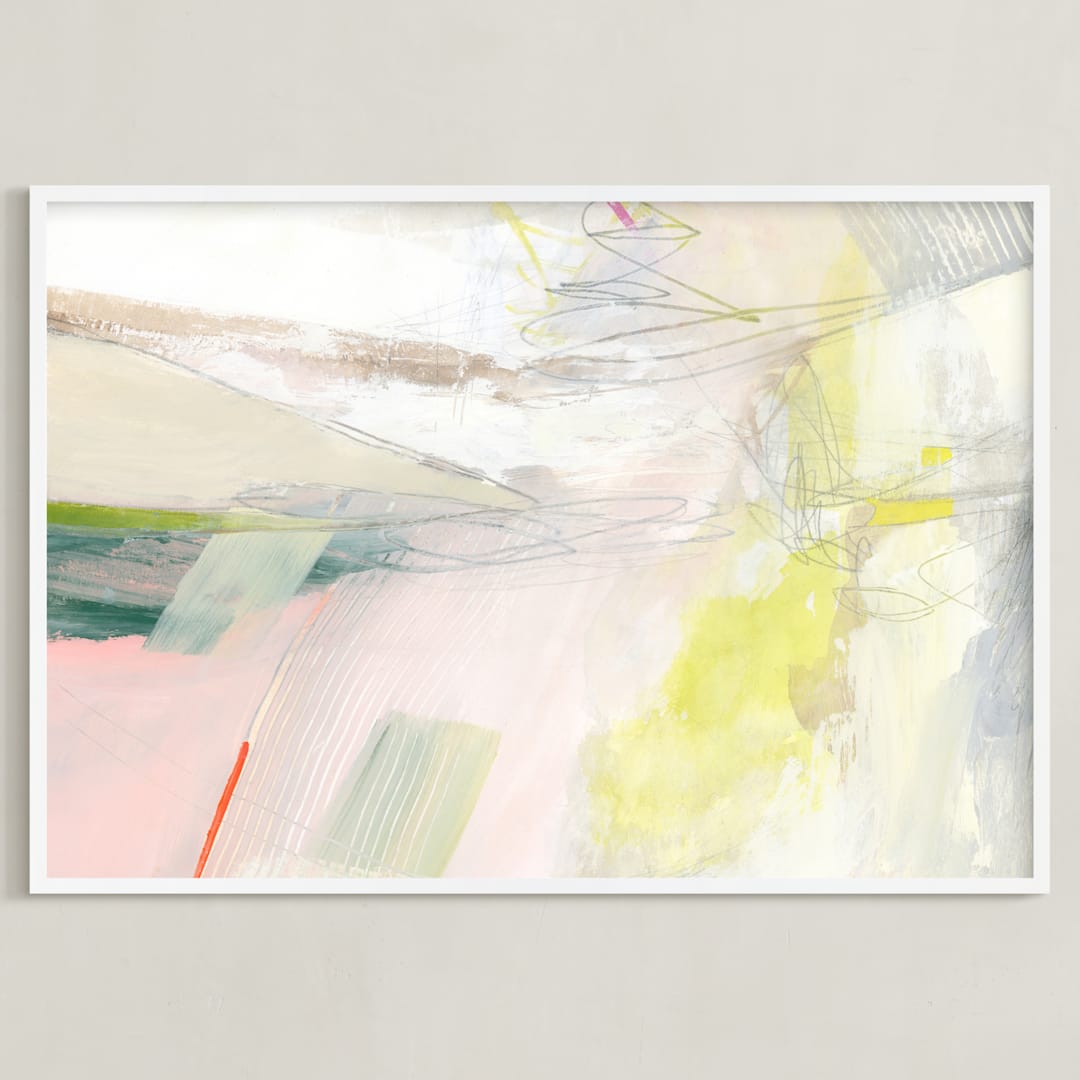 "Sweet Dreams" - Art Print in Dusk by Carol Barber - Framed