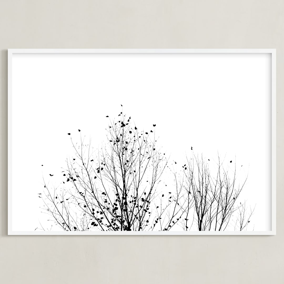 "Fly Fly Away" - Art Print in Night by Karen Kaul - Framed