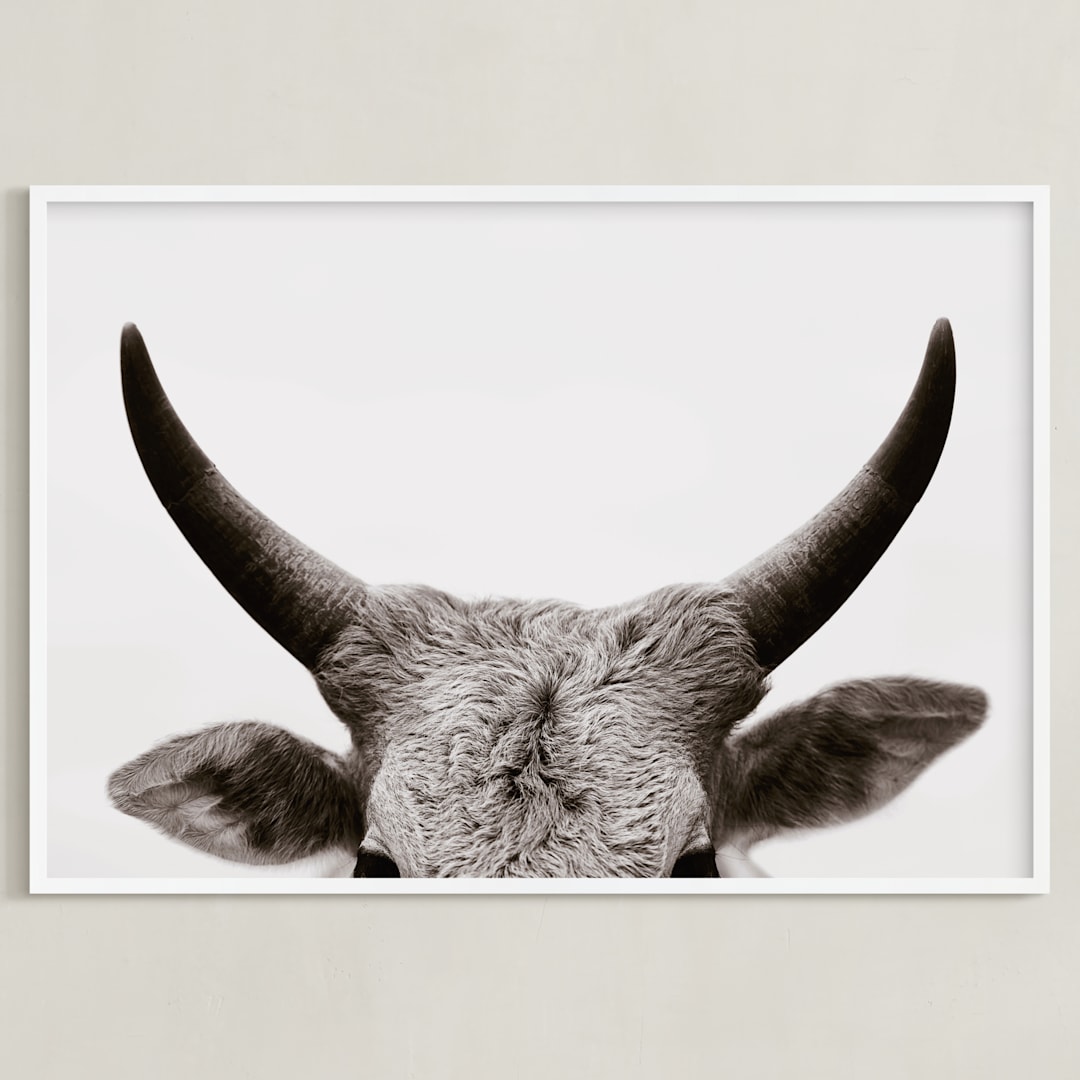 "Jane Gallagher No. 2" - Art Print in Off White by Amy Carroll - Framed