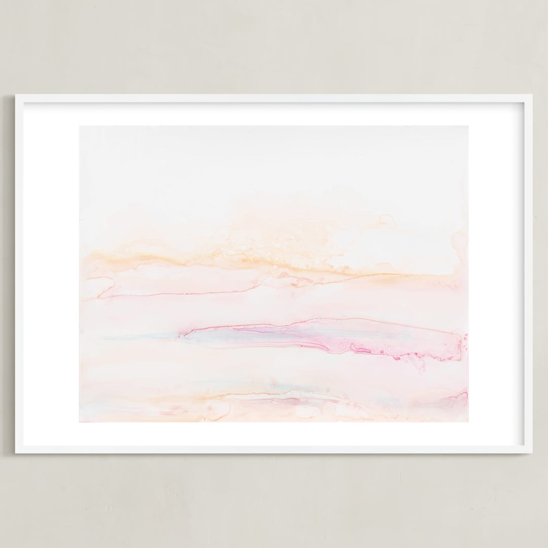 "Eventide" - Art Print in White by Itsy Belle Studio - Framed