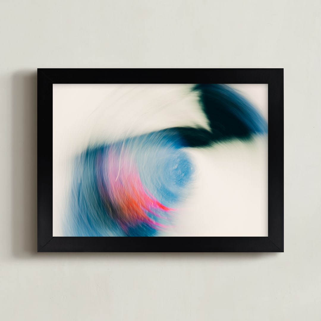 "Centrifugal" - Art Print in Inertia by Kamala Nahas - Framed