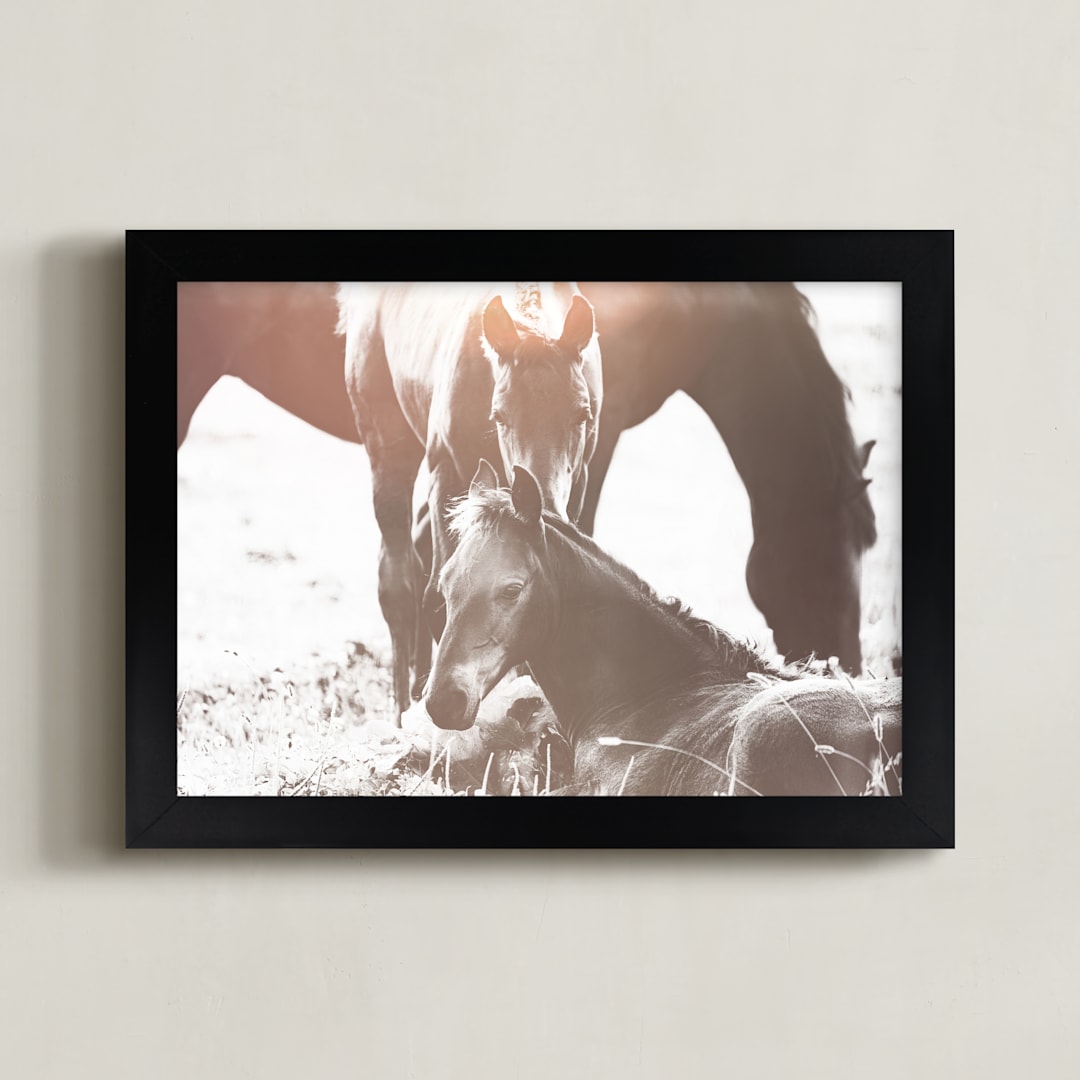 "At Dawn" - Art Print in Sunrise by Robin Ott - Framed