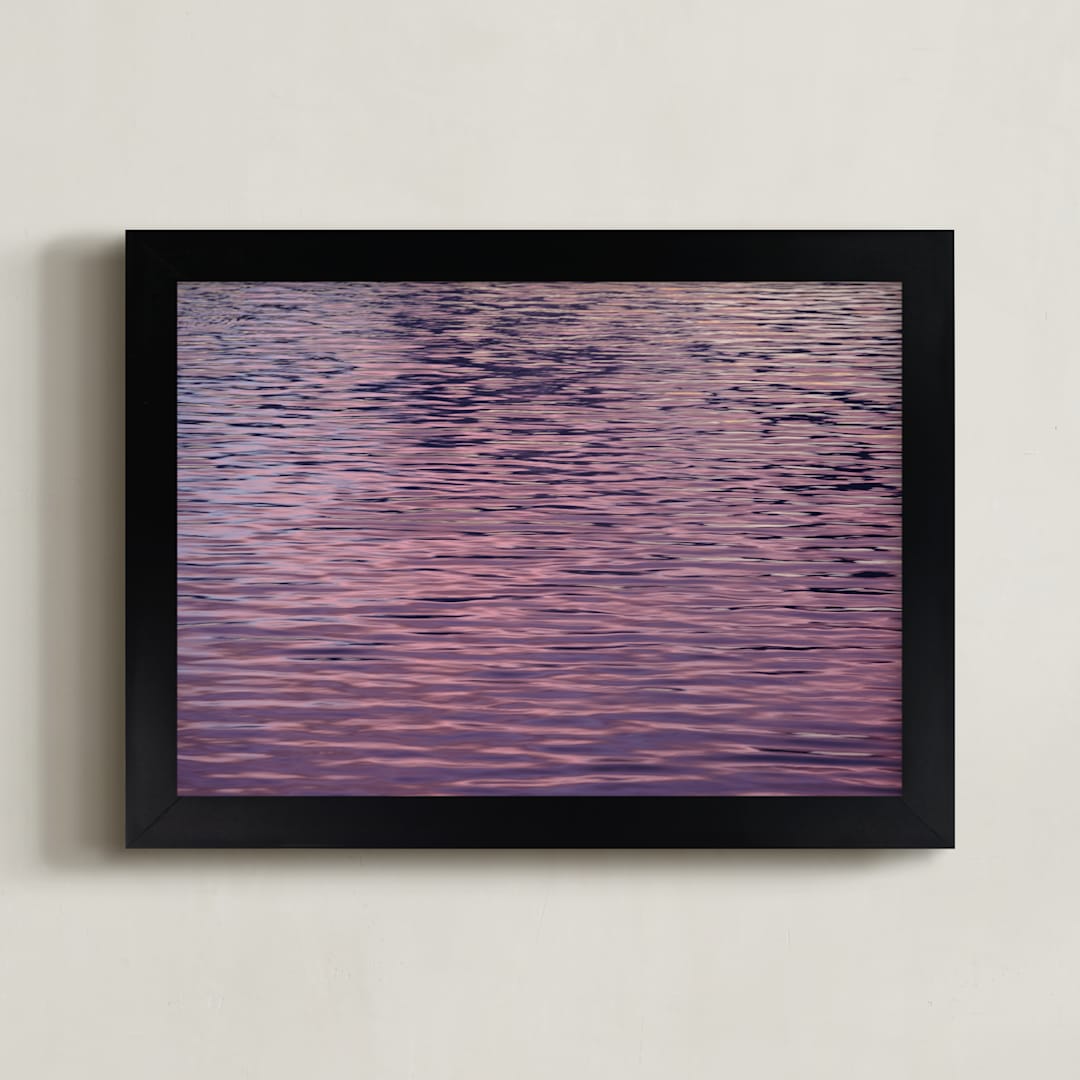 "Shimmer" - Art Print in Amethyst by Grae - Framed