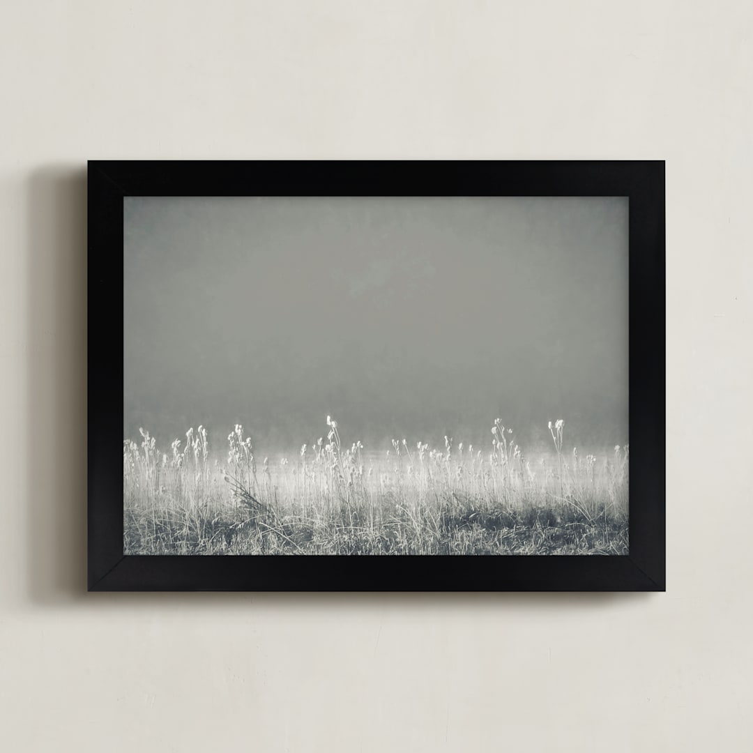 "Morning Impressions" - Art Print in Misty Grey by Gabrial Reising - Framed