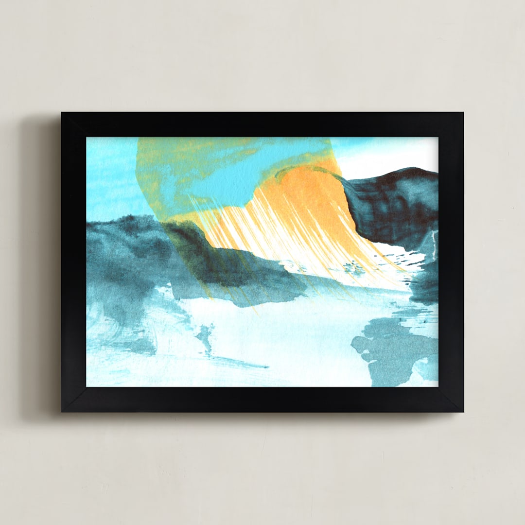 "Lonely Shore" - Art Print in Shore by Roann Mathias - Framed