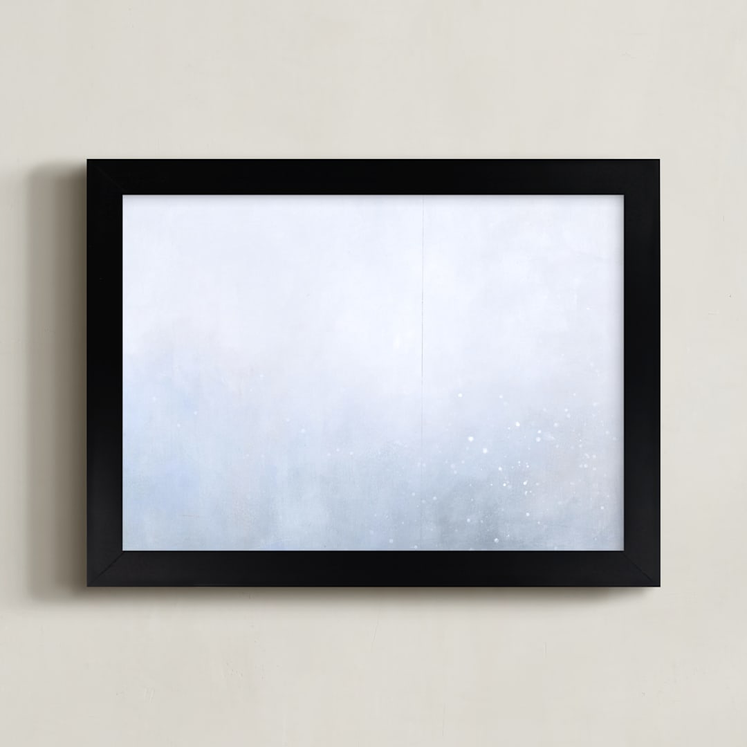 "Beautiful Nature Three" - Art Print in Soft Whites by Sher Schier - Framed
