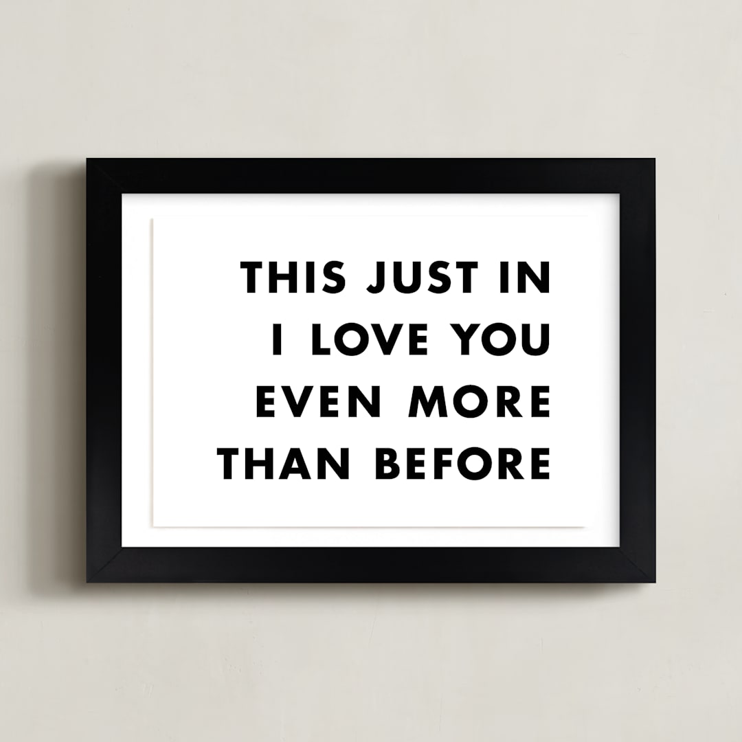 "News Flash" - Art Print in Newsprint by hi-lighter inc. - Framed