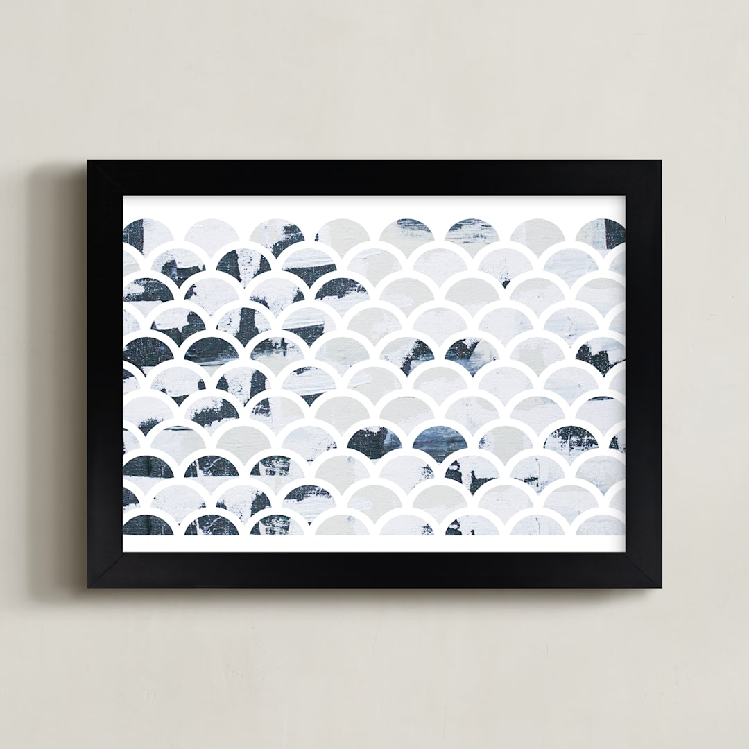 "93 sunsets" - Art Print in twilight by Kate Capone - Framed