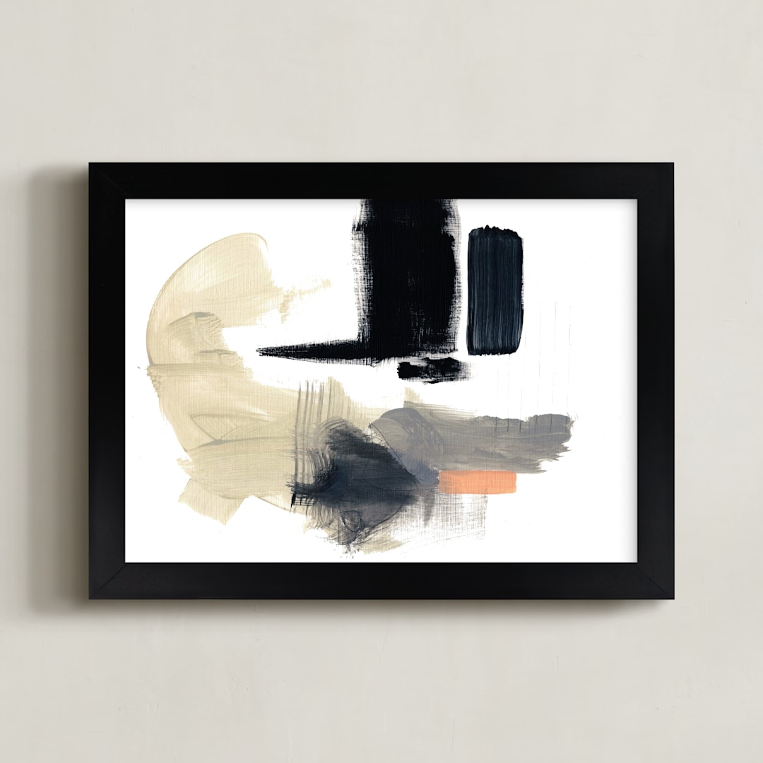 "Untitled 2" - Art Print in Black by Jaime Derringer - Framed