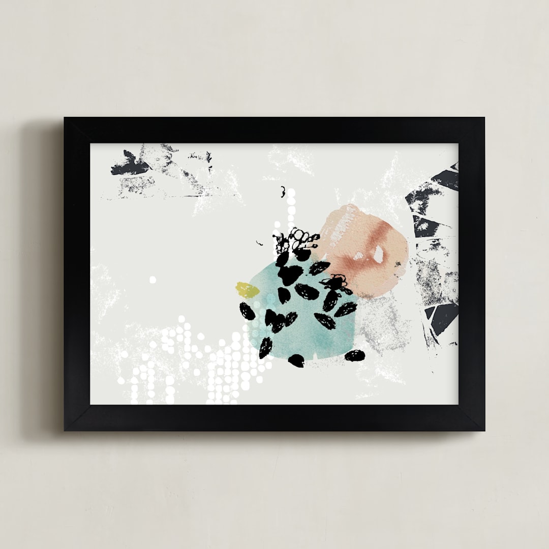 "verse" - Art Print in Linen by Kelly Ventura - Framed
