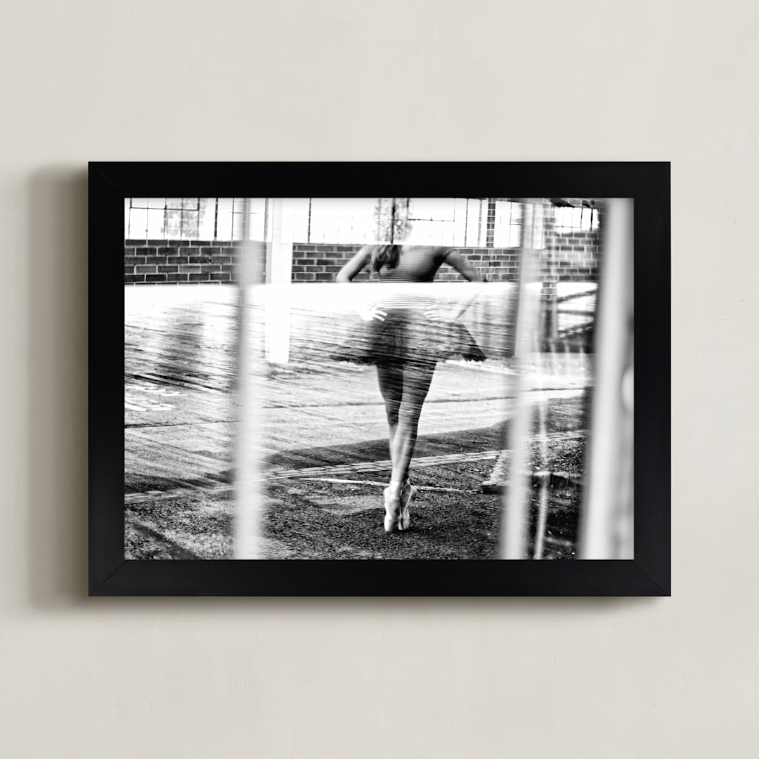 "Musing of Synchronicity" - Art Print in Black & White by Zanne Bedore - Framed