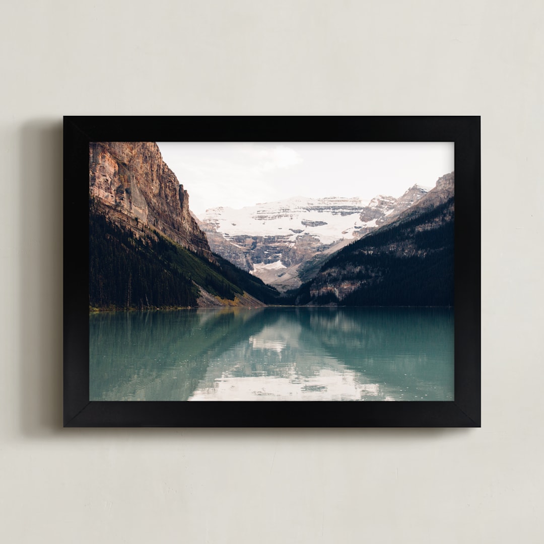 "Reflections in the Blue" - Art Print in Lake Blue by 1885 Atelier - Framed