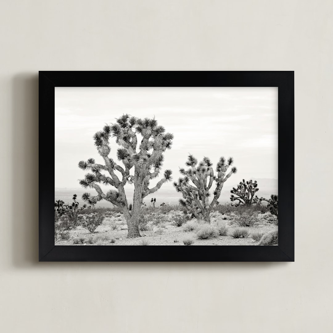 "Joshua Tree" - Art Print in joshua tree gray by Kristi Jackson - Framed
