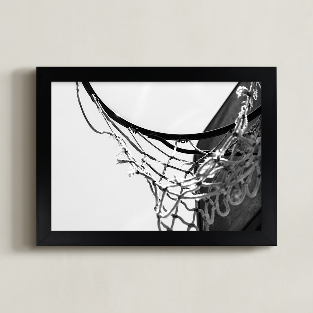 "Hoop Dreamin'" - Art Print in Analog by Jennifer Mckinnon Richman - Framed