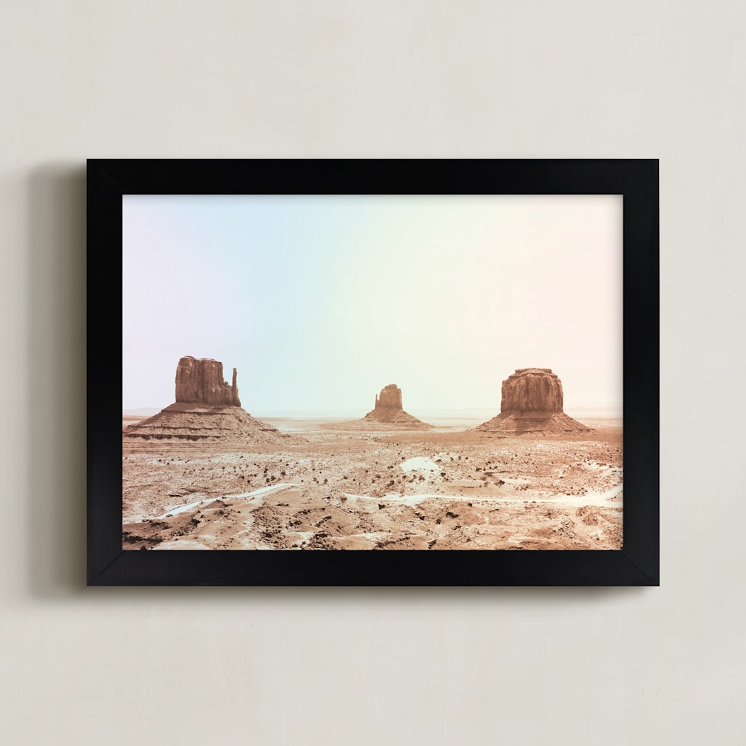 "Life on Mars" - Art Print in white by lulu and isabelle - Framed