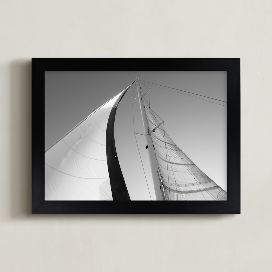 "Sail with Me" - Art Print in Metal by Crystal Lynn Collins - Framed