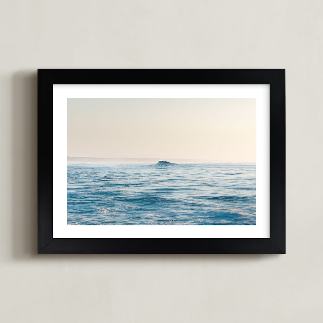 "Blue Beauty" - Art Print in Blue by Lucia Coppola - Framed