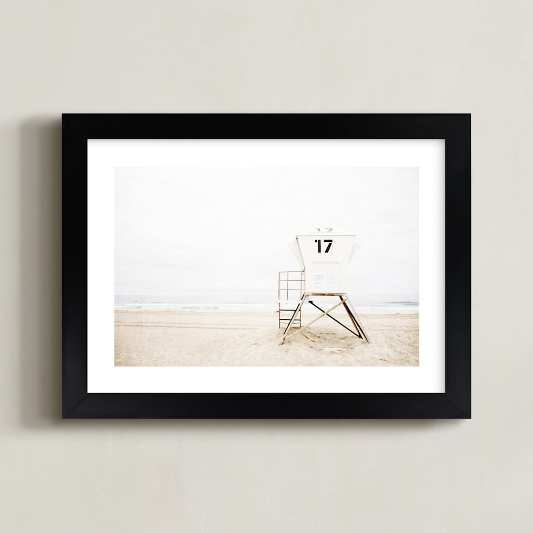 "Tower 17" - Art Print in Neutral by Bree Madden - Framed