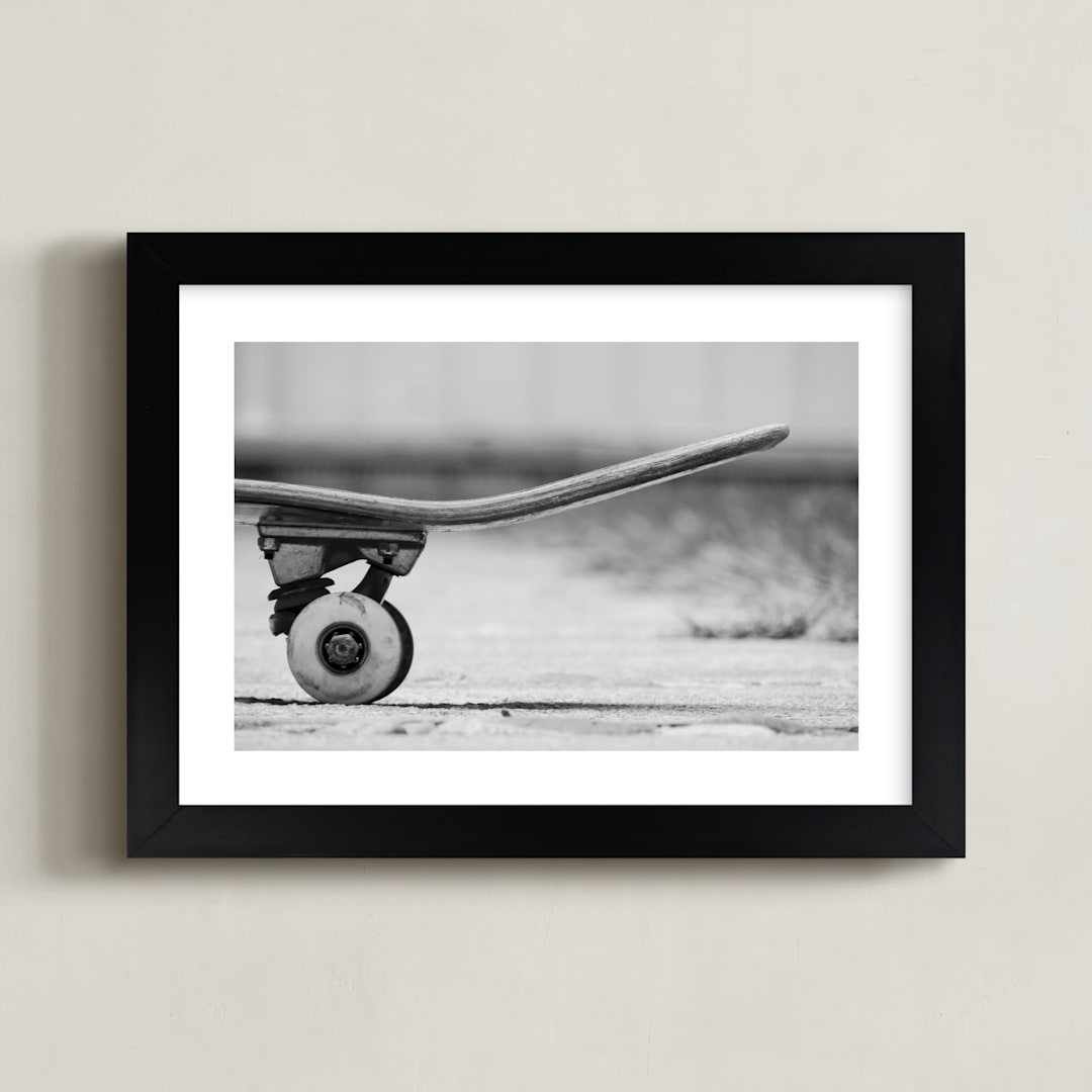 "Interval" - Art Print in black & white by Eliane Lamb - Framed