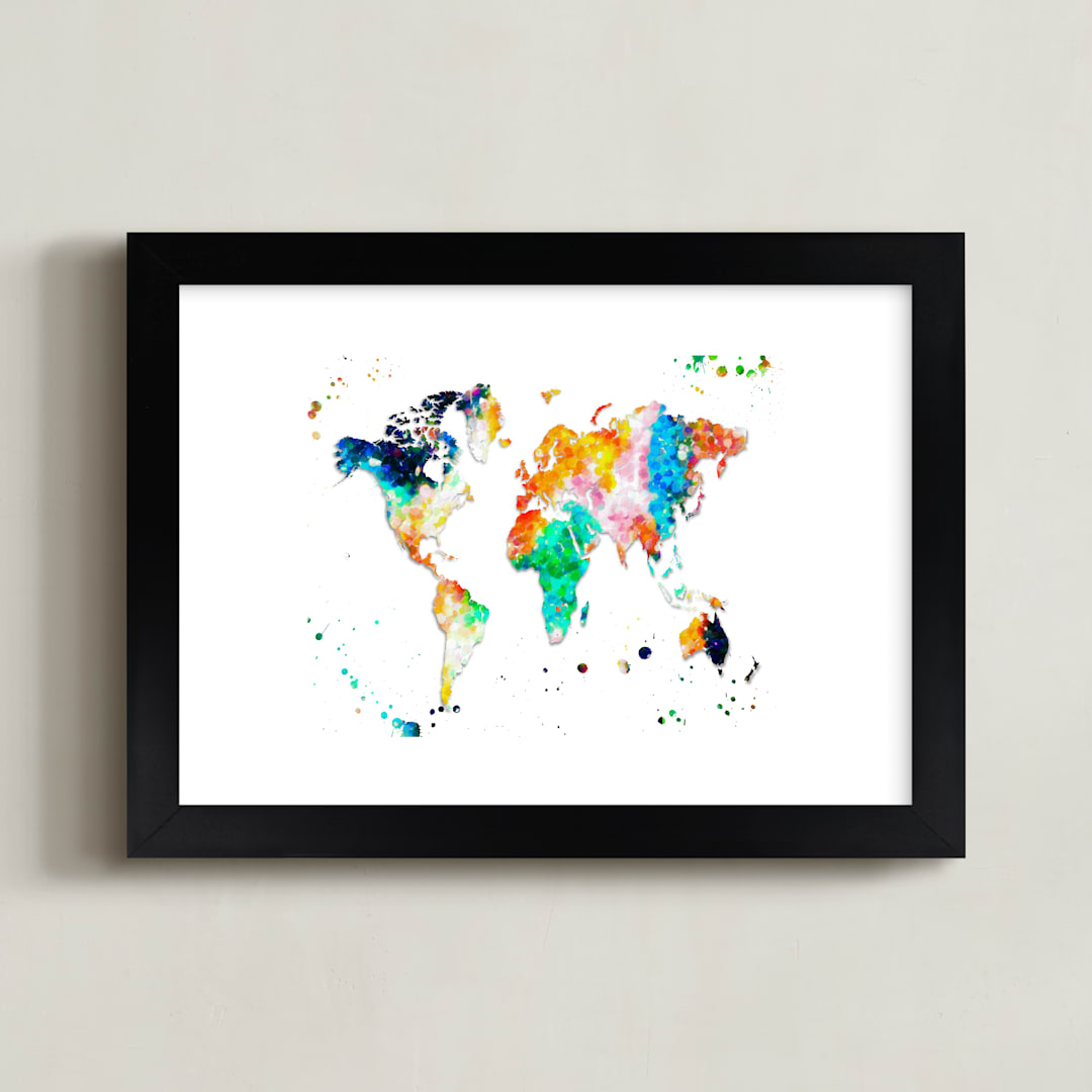 "United Colors" - Art Print in United by Alex Isaacs Designs - Framed