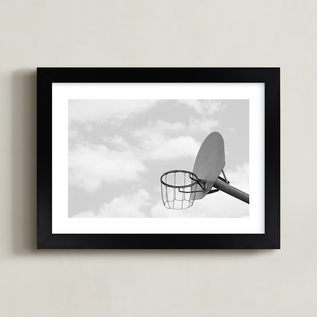 "Sky Hoop" - Art Print in Moon by Paola Benenati - Framed