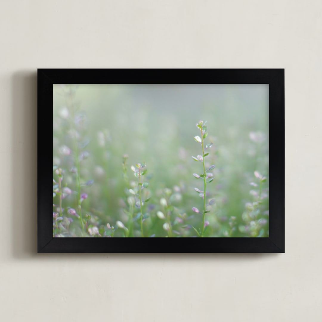 "Spring on the Horizon" - Art Print in Fresh Green by studio SYLVO - Framed