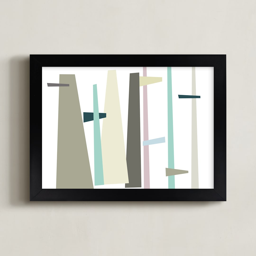 "Illumination" - Art Print in Wheat by Lisa Samartino Design - Framed