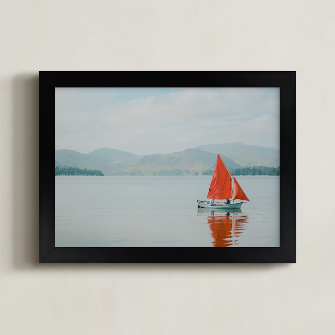 "Ullswater" - Art Print in water by Stacy Cooke - Framed