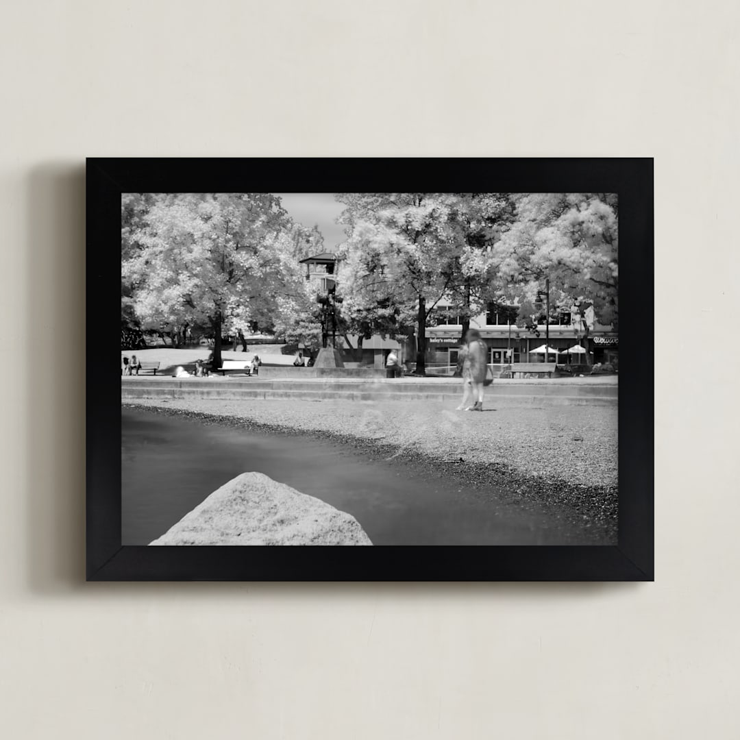 "WowWow" - Art Print in Black by Jeff Preuss - Framed