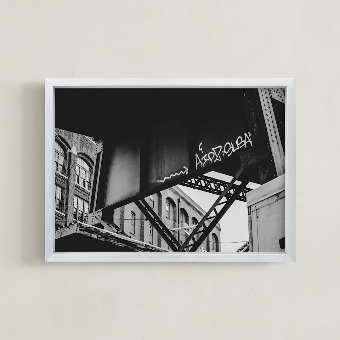 "Shockoe Crossing" - Art Print in Iron by Curtis Newkirk - Framed