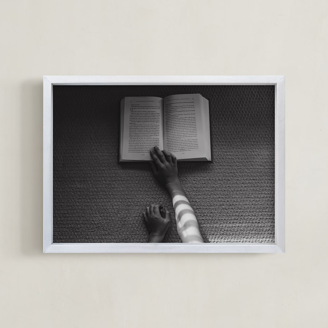 "Book I" - Art Print in Coal by Keely Norton Owendoff - Framed