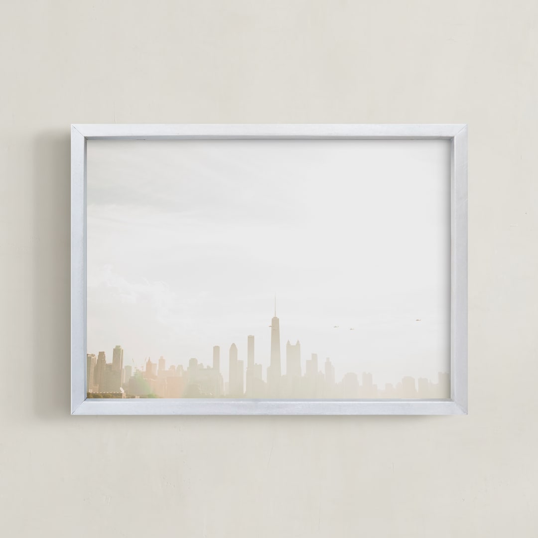 "Broad Shoulders" - Art Print in Midwest Grain by Oriana Koren - Framed