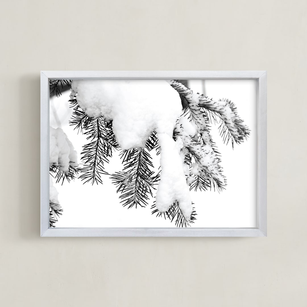 "Caked 2" - Art Print in Snowy Shades by Calais A Le Coq - Framed