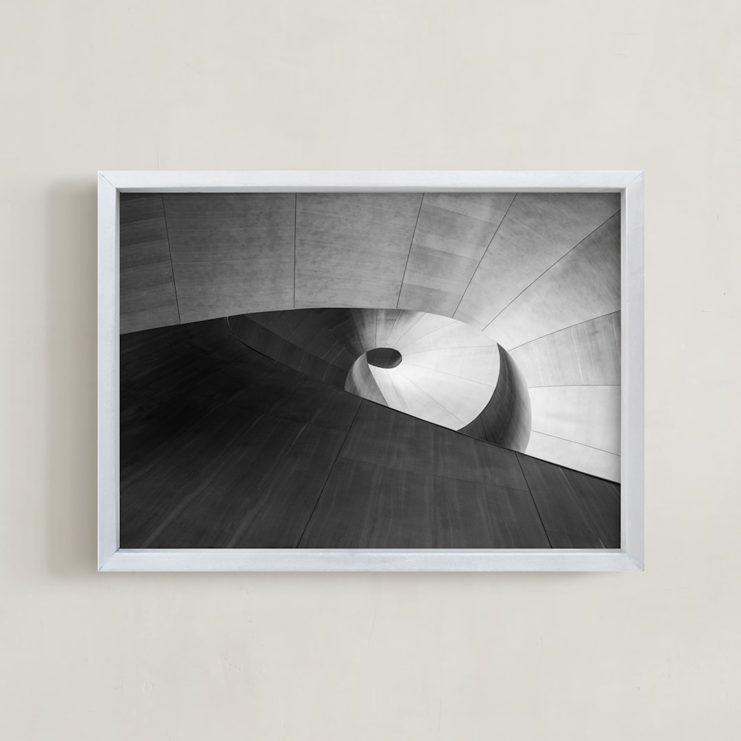 "study the pi" - Art Print in ivory black by Van Tsao - Framed