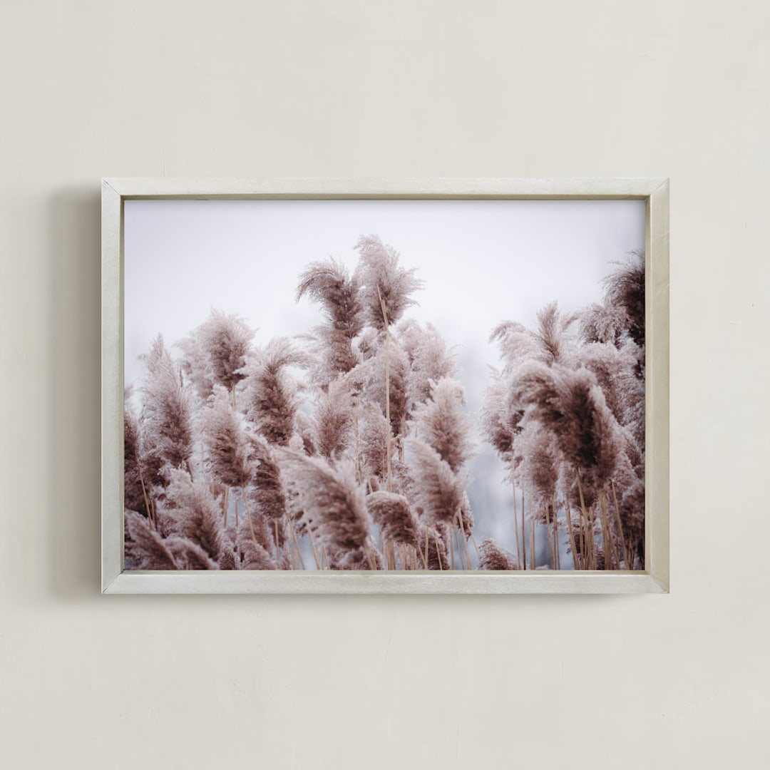 "Plumose" - Art Print in Natural by Robin Ott - Framed