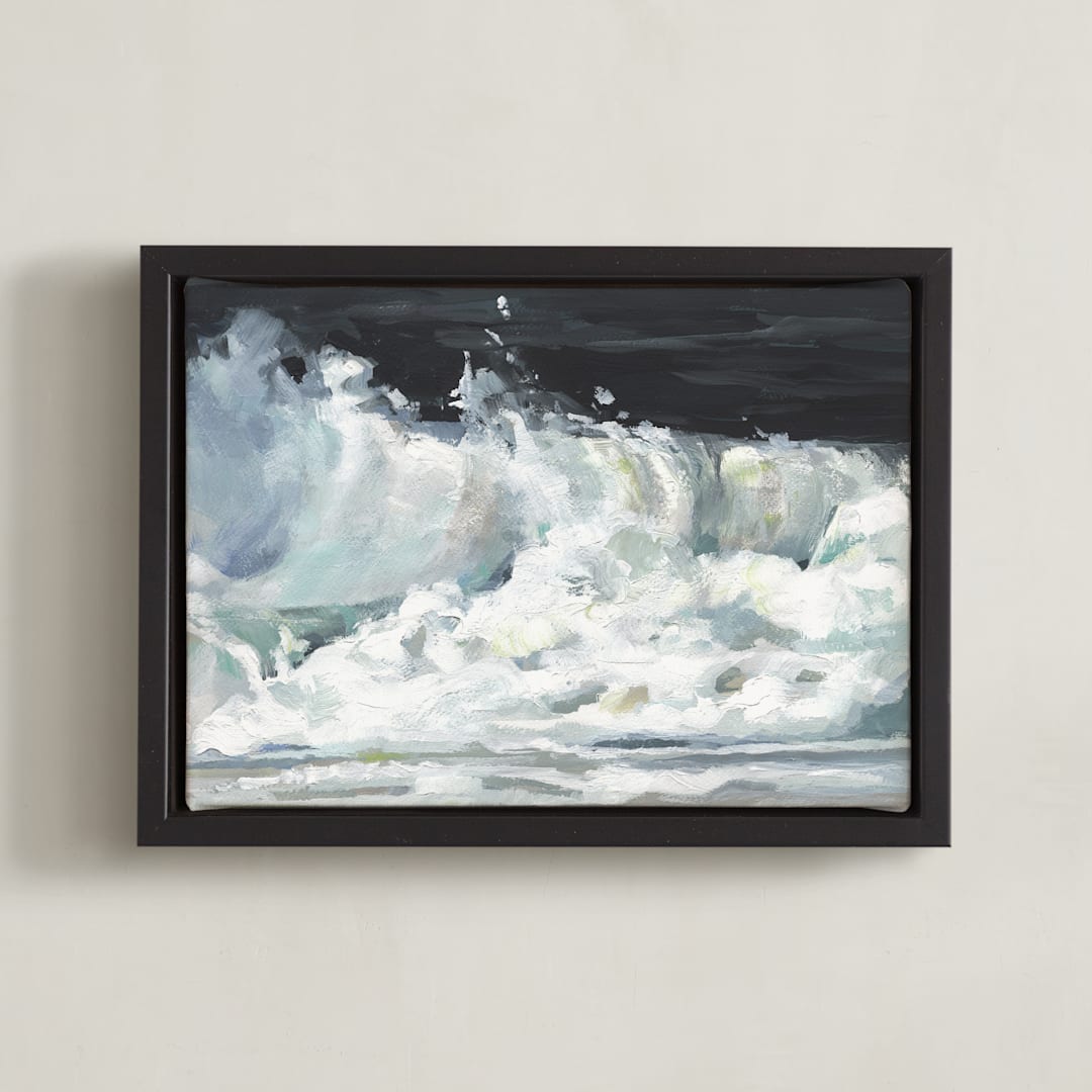 "No Going Back Now 2" - Art Print in Pearl by Khara Ledonne - Framed Canvas