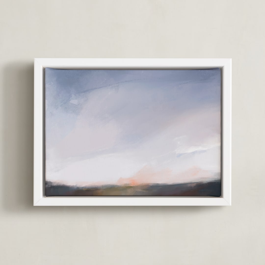 "Reset" - Art Print in pewter by Eric Ransom - Framed Canvas