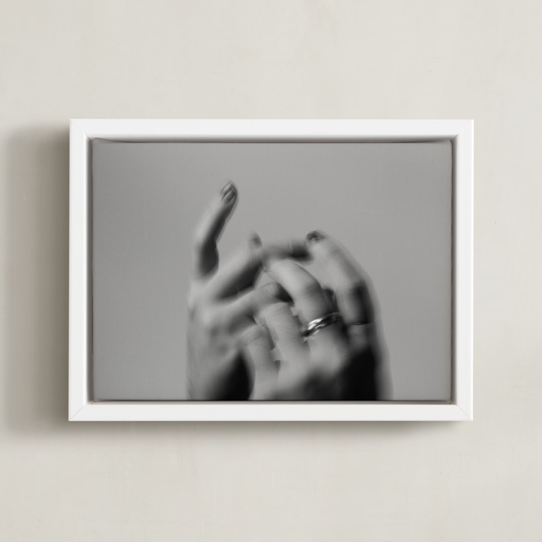 "Desire II" - Art Print in Black and white by Danielle LaRose - Framed Canvas