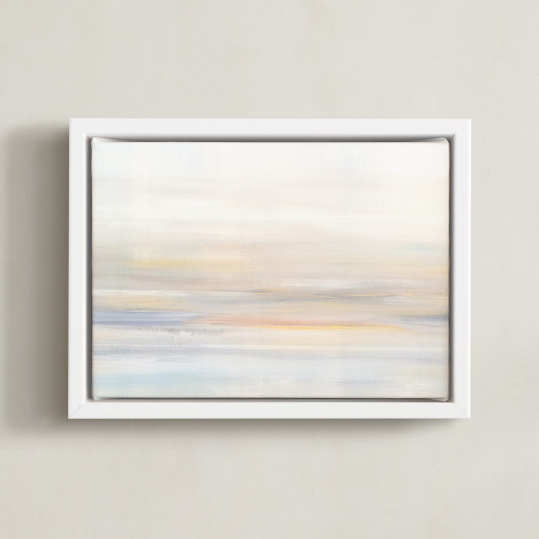 "Anew" - Art Print in sunrise by Nicole Walsh - Framed Canvas