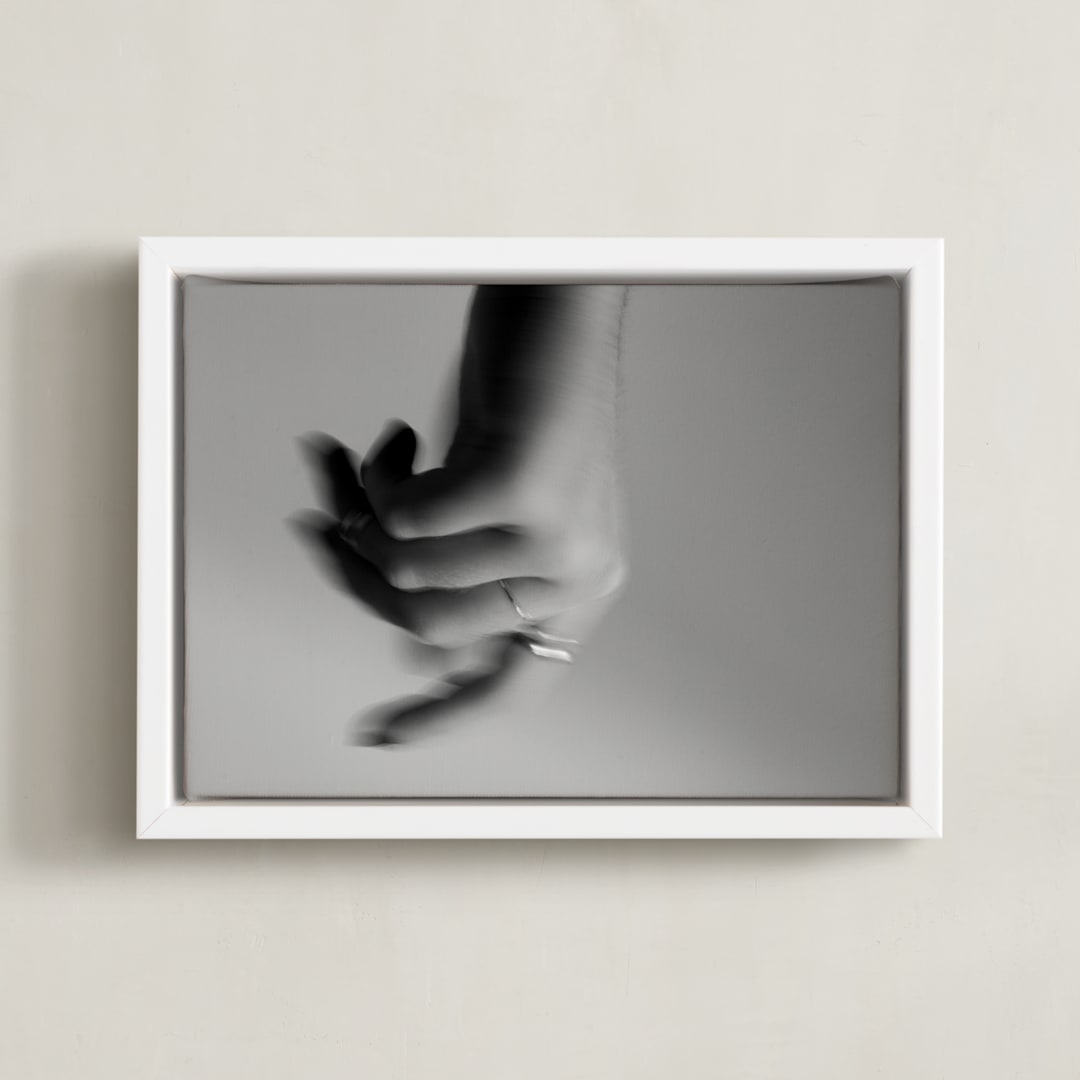 "Desire I" - Art Print in Black and white by Danielle LaRose - Framed Canvas