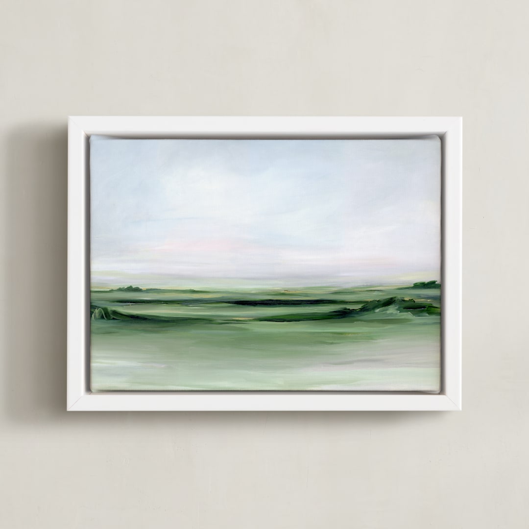 "Dreams of August" - Art Print in Meadow by Nicole Walsh - Framed Canvas