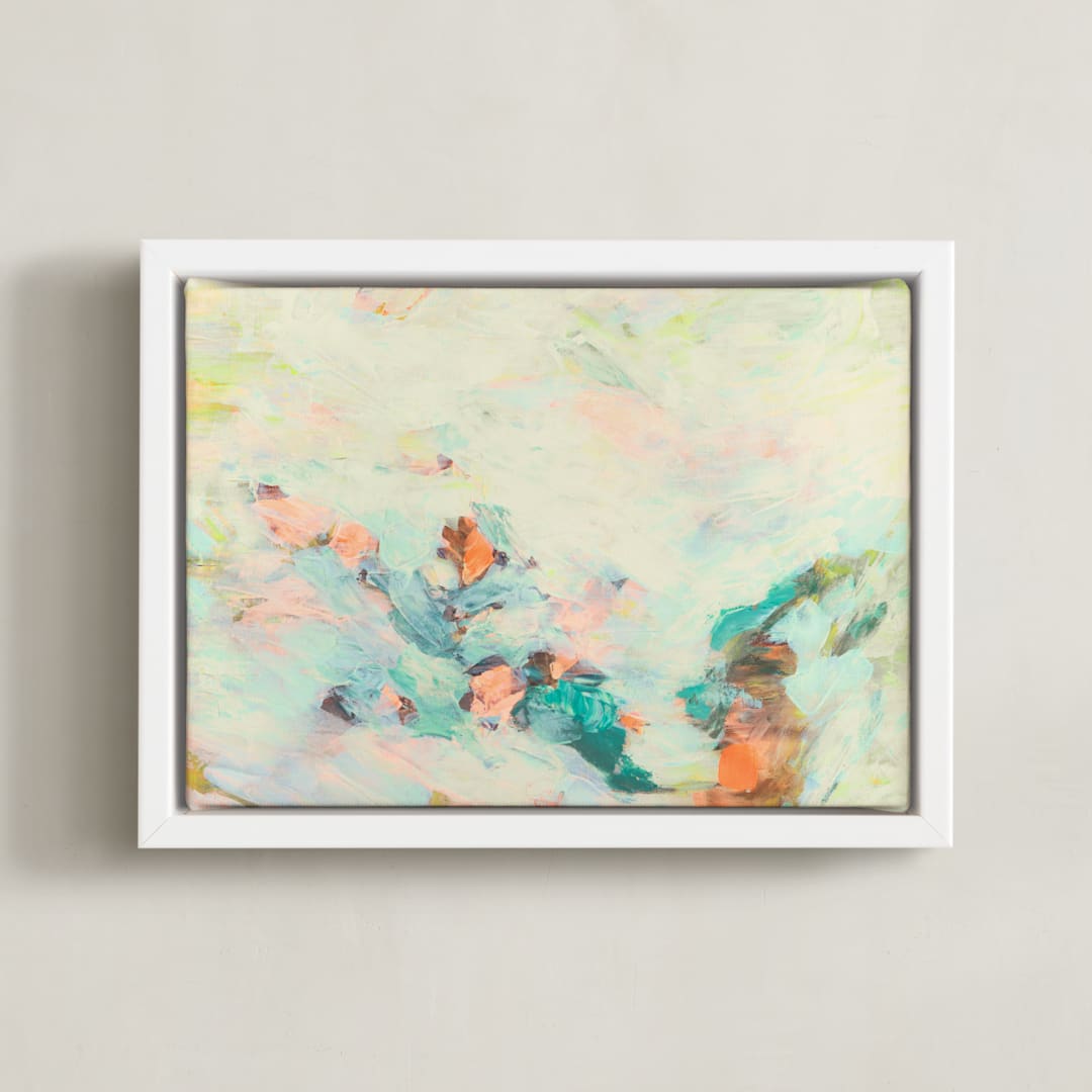 "Windswept Protea" - Art Print in Original by Rhee Lee - Framed Canvas